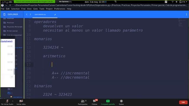 Operadores monarios, binarios y ternarios en Python, java y JavaScript смотреть онлайн