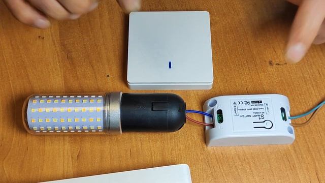 синхронизация радиоуправляемого одноканального реле 220 Вольт с беспроводной клавишей управления смотреть онлайн