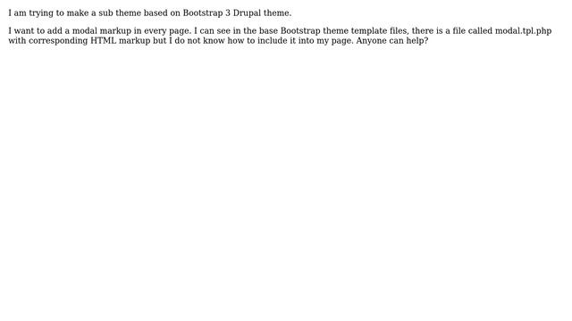 Drupal: How to add Modal in Bootstrap Sub Theme? смотреть онлайн