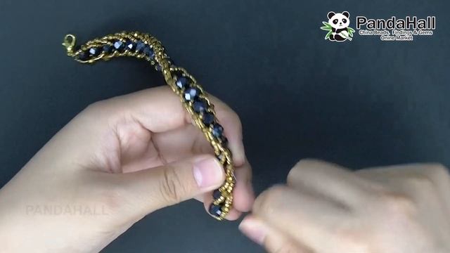 How to make Flat Spiral Bracelet with Glass Beads【Beading With PandaHall】 смотреть онлайн