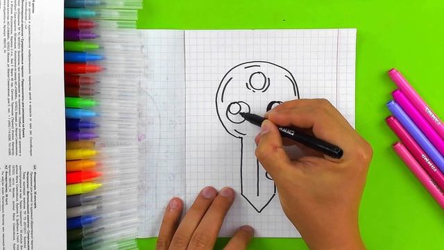 Простые рисунки - КЛЮЧИК рисуем кавайный смотреть онлайн