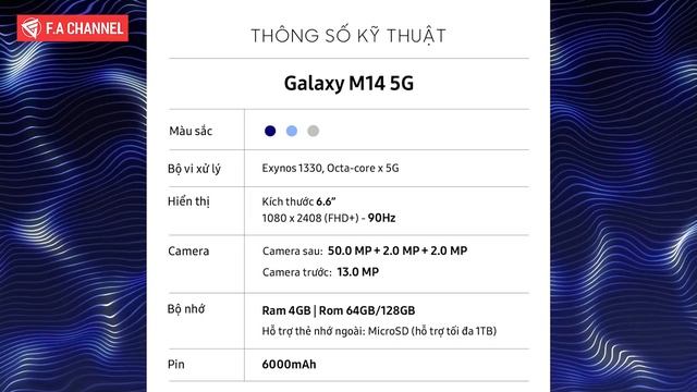 GALAXY M14 5G - 3 TRIỆU PIN 6.000MAH, CẤU HÌNH MẠNH, CAMERA ĐẸP, MÀN 90HZ HỦY DIỆT! смотреть онлайн