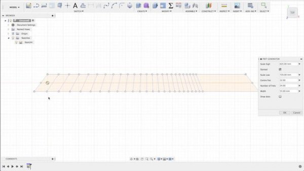 Guitar Fretboard Generator for Fusion360