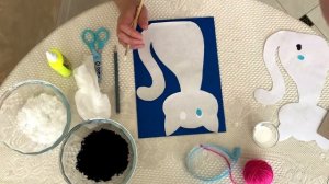 Аппликация из ниток "Кот"