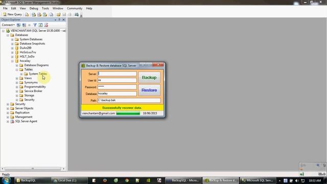 Backup & Restore SQL Server [Tool free] смотреть онлайн