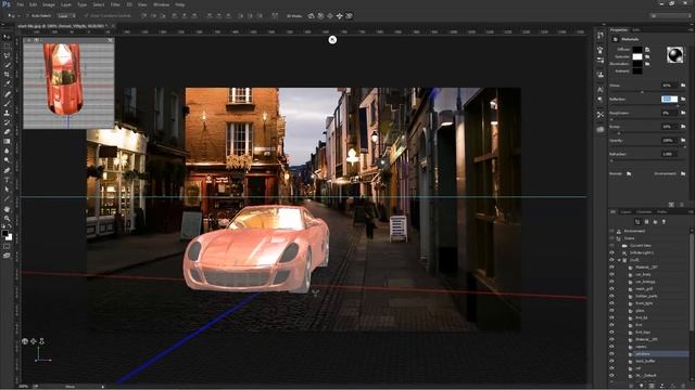 Compositing 3D Models Into Photographs Using Photoshop смотреть онлайн
