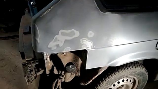 Ваз 2114. Вытяжка заднего крыла. Кузовной ремонт. смотреть онлайн