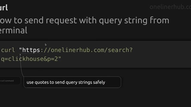 How to send request with query string from terminal #curl смотреть онлайн