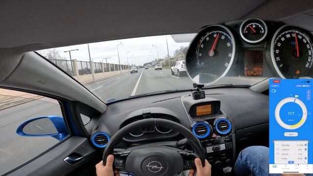 OPEL CORSA D OPC - 0-100 BRUTAL ACCELERATION смотреть онлайн