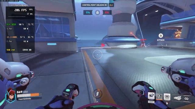 Overwatch 2 RTX 3050 4GB + Intel i5-11400H EPIC+LOW Settings смотреть онлайн