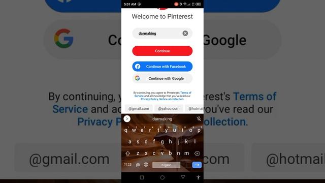How to creat a acount in Pinterest app смотреть онлайн