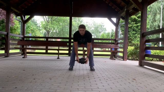 Тренировка с гирей 16 кг.Сделай свою спину шире смотреть онлайн
