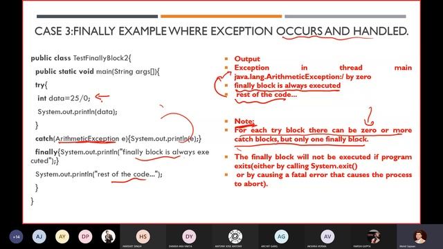 object oriented programming using java : Exception handling in java (finally and throw) смотреть онлайн