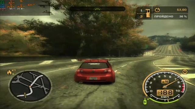 GigaByte GTS 250 1GB TEST NFS Most Wanted 2005 1600x1200 [HIGH] смотреть онлайн