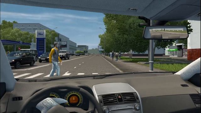 Обучение в City Car Driving (маршрут №4)