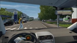 Обучение в City Car Driving (маршрут №4)