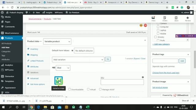 How to upload Variation Products on Wordpress e-commerce website. смотреть онлайн