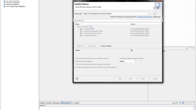 Android Tutorial 1 - How to start developing. Install SDK, ATD and Eclipse смотреть онлайн
