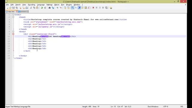 Bootstrap Framework in Urdu/Hindi Part 7 Bootstrap Text Styles смотреть онлайн