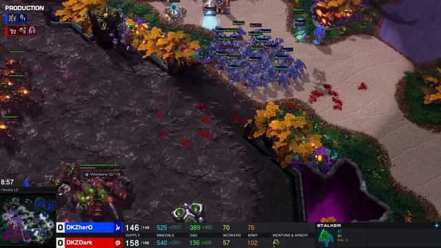 НЕРЕАЛЬНЫЙ МАТЧ между Dark и herO в StarCraft 2 смотреть онлайн