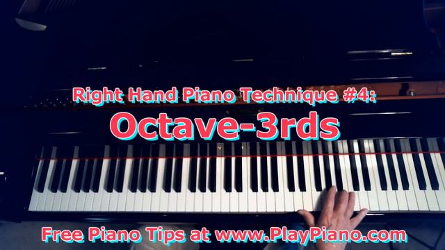 Right Hand Piano Technique #4: Octave 3rds смотреть онлайн