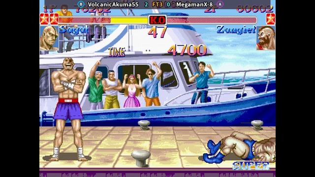 MegamanX-8 (Zangief) vs VolcanicAkuma55 (Sagat) | Super Street Fighter II X:Grand Master Challenge смотреть онлайн