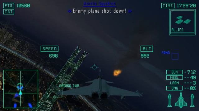 Ace Combat X: Skies of Deception - Mission 12A: Gaiuss Tower смотреть онлайн