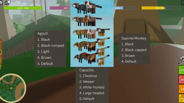 Roblox Amazon Ascension - Skin Update - Agouti, Capuchin, Squirrel Monkey смотреть онлайн