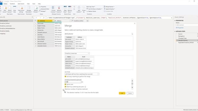 Merging Data with FUZZY MATCH in Power BI смотреть онлайн