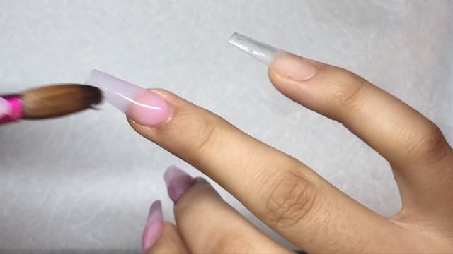 Rose Quartz Inspired Acrylic Nails | Watch Me Do My Nails смотреть онлайн