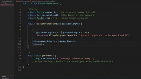 ASMR CODING | password generator in Java (Part 1)