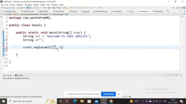 Remove vowels || Java String program || Interview preparation #softwaretesting #automationtester смотреть онлайн