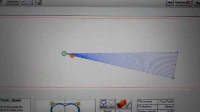 Веерное заполнение треугольника прямыми линиями_APQS Quilt Path смотреть онлайн