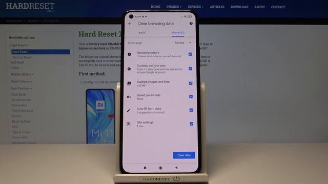 How to Clear Browsing Data on XIAOMI Mi 11 Lite 5G – Clear All Browsing History смотреть онлайн