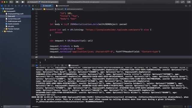 API Integration (All HTTP methods) using URLSession - SwiftUI 2.0 смотреть онлайн