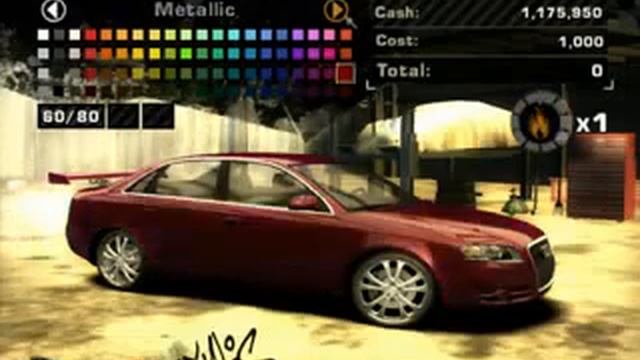 Need for Speed Most Wanted Audi a4 смотреть онлайн