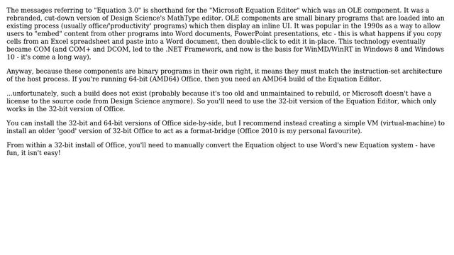 Microsoft Equation 3.0 with Word 2013 (2 Solutions!!) смотреть онлайн