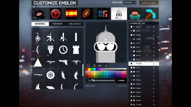 Battlefield 4 / BF4 Futurama Bender Emblem Tutorial смотреть онлайн