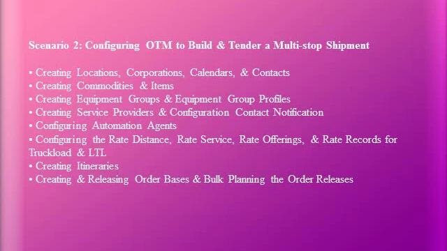 Oracle OTM training | Oracle Transportation Management Training смотреть онлайн