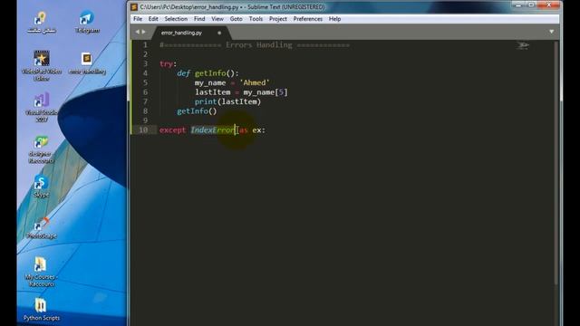 كيفية معالجة الأخطاء في لغة بايثون - Error Handling смотреть онлайн