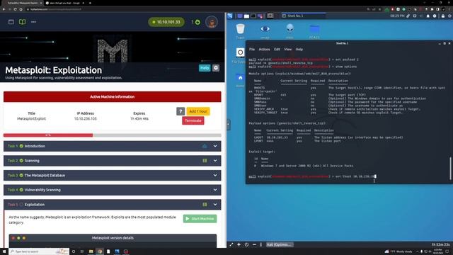 Try Hack Me Metasploit Exploitation - Meterpreter, Payload, Penetration Testing смотреть онлайн