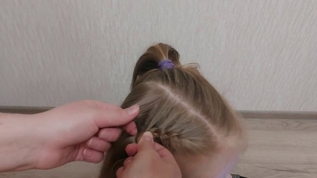 2 колоска в школу. 2 french braids to school.😍 смотреть онлайн