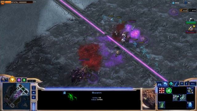 Swann vs Tychus and Zagara (SC2 Direct Strike Commanders) смотреть онлайн