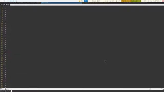 Remove quotes from JSON with Vim смотреть онлайн