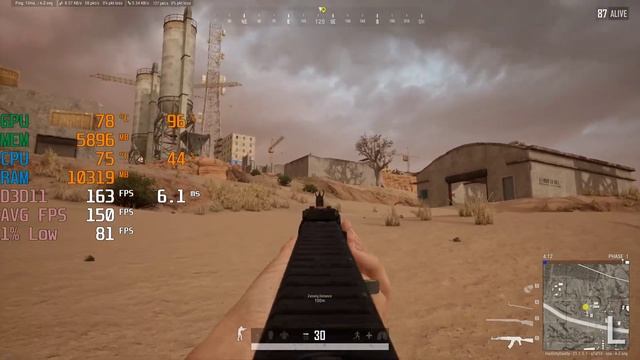 PUBG - I3 13100F + RTX 3060 Ti GDDR6X - 1440p Max & Low Settings - Benchmark Fps Test