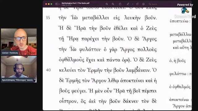 Mythologica HERA | Ancient Greek lesson LIVE in LATIN • with Chris "Pernox" Davis смотреть онлайн