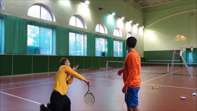 ТЕННИС. ПОДАЧА / Часть 11 - УПРАЖНЕНИЯ С ПАРТНЕРОМ