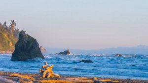 Ruby Beach Summertime, 4K Ultra HD Relaxation Video, Olympic Peninsula's views, WA (3 hours)