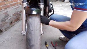 Как Снять Переднее Колесо С Мотоцикла ПРАВИЛЬНО