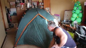 Палатка-автомат установка